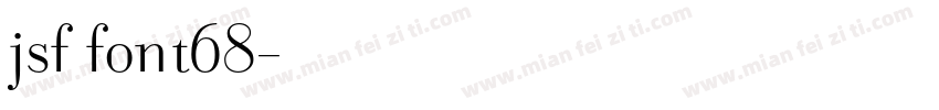 jsf font68字体转换